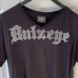 Bulzeye Saint and Sinner Rhinestone T-Shirt